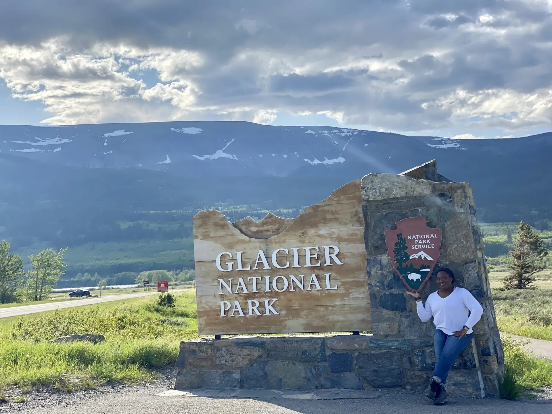 Shenita flew the coop without on an adventure to Glacier National Park