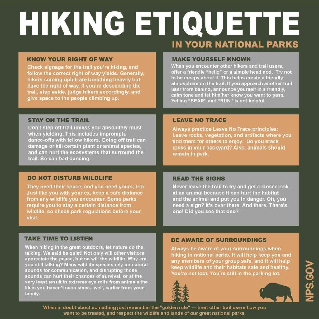 hiking etiquette tips